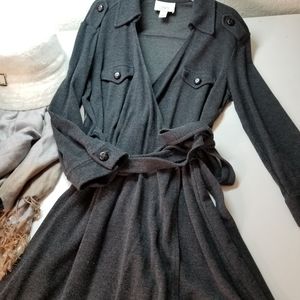 Loft Knit wrap dress... below knee length